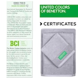 thumbnail of Benetton Conjunto de toalhas de banho 3Pcs (30X50+50X90+70X140Cm) 450 Gsm 100% Algodão Grey House Benetton