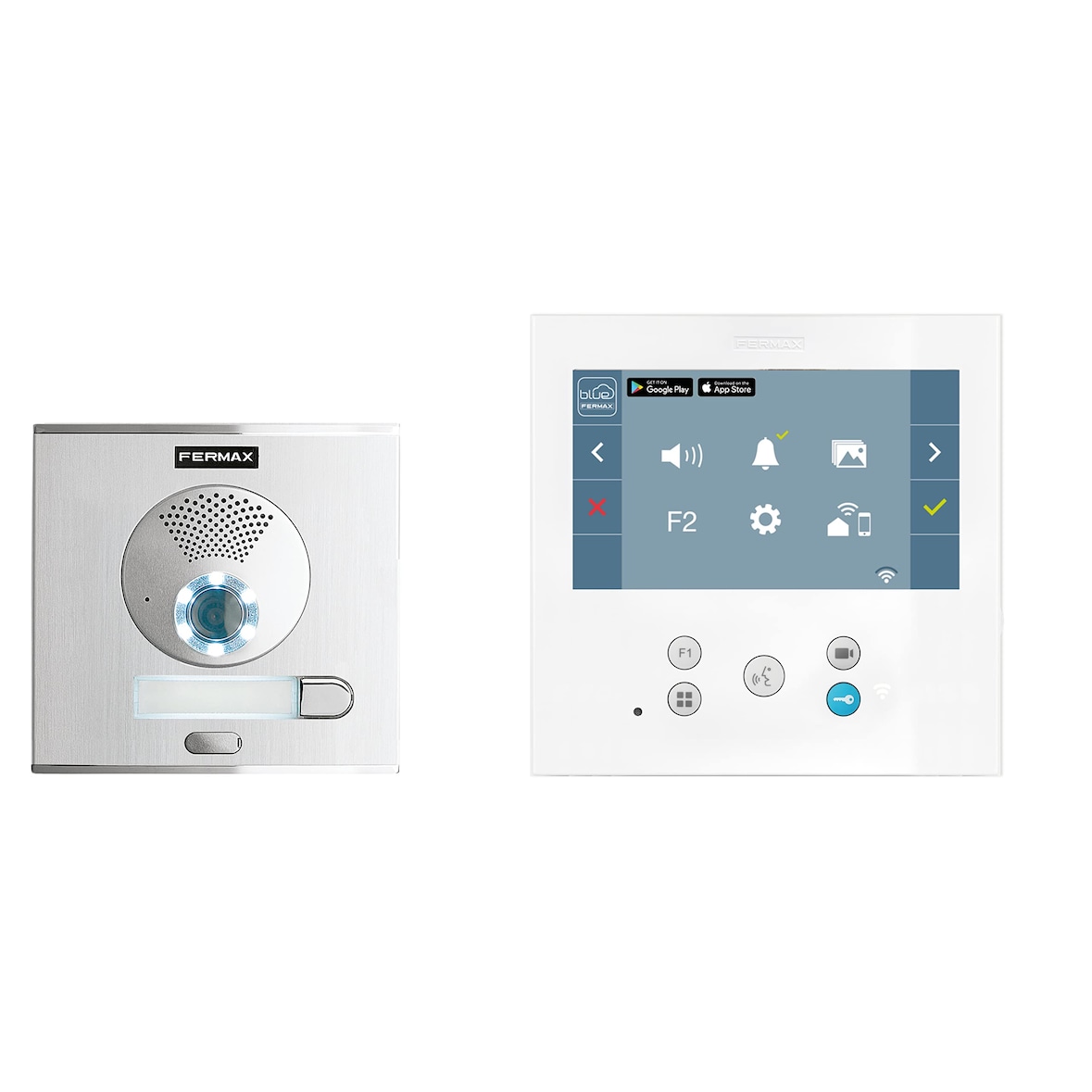 Kit de videoportero Fermax 9471 Veo-Xl Wifi Duox Pluscolor de 1 línea