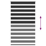 thumbnail of Dubbel rolgordijn side pull duo rolgordijn 100 x 175 cm zwart