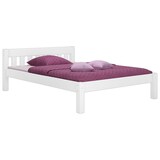 thumbnail of Doppelbett Futonbett Ehebett weiß Kiefer massiv 160x200 Matratze Rollrost 60.38-16 W M
