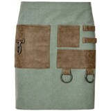 thumbnail of Vorbinder Canvas, mit Taschen und Karabiner, B80 x L45cm, Fb. dark green : 100% Baumwolle 16oz. : Flaschengrün