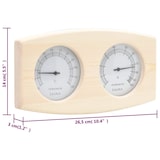 thumbnail of vidaXL 2-in-1 Sauna-Hygrothermograph und Sanduhr Set Massivholz Kiefer
