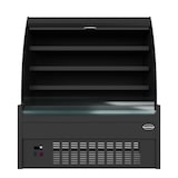 thumbnail of Kühlvitrine DIKDIK mit Umluftkühlung | 3x LED & Nachtabdeckung | 440 Liter, HxBxT 150x150x66cm | -2/+8°C | Schwarz