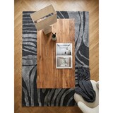 thumbnail of Arbeitstisch Massivholz Baumkante Industrial | 160x80 cm Akazie XL mit Chromgestell | Goldbraun | Handgefertigt | Tarn Kollektion | Kadima Design