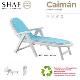thumbnail of SHAF Tumbona Caimán Blanca con Cojín