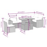 thumbnail of vidaXL 7-tlg. Garten-Sofagarnitur mit Kissen Beige Poly Rattan