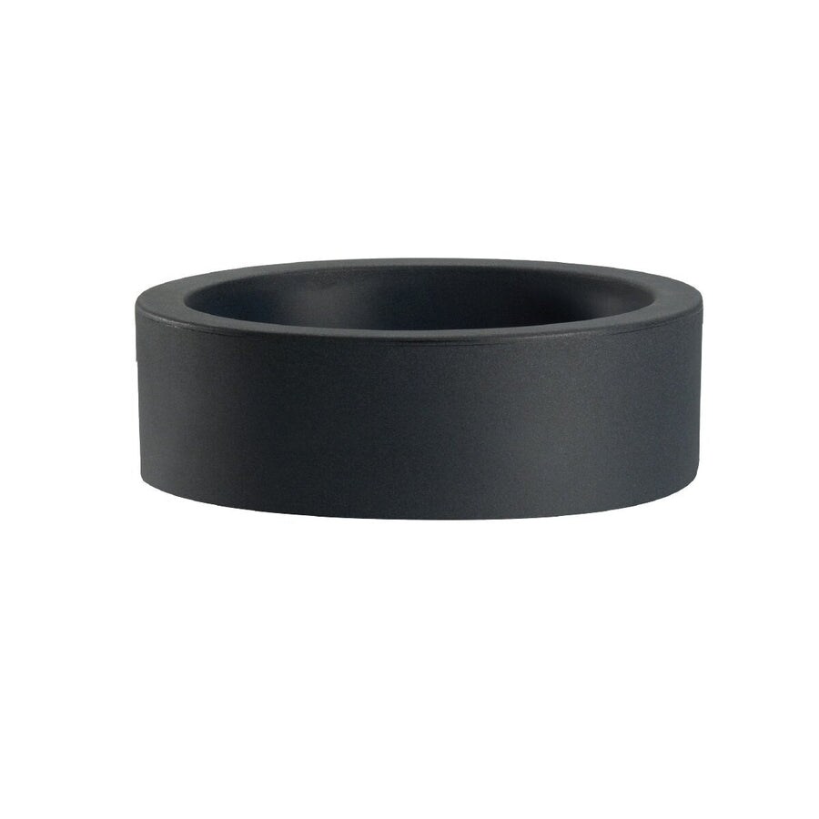 Nicoli Echo Small Ø30 jarrón redondo negro antracita