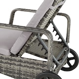 thumbnail of tectake Espreguiçadeira de rattan  Cinzento/Cinzento Claro