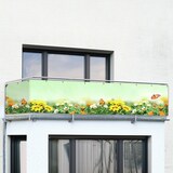 thumbnail of Maximex Balkon-Sichtschutz mit Schmetterlings-Motiv, 5 m