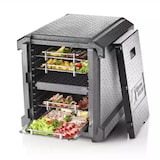 thumbnail of thermohauser EPP Thermobox Combi GN 1/1, voorlader incl. scheidingswand, voor maximaal 12 inschuifrails