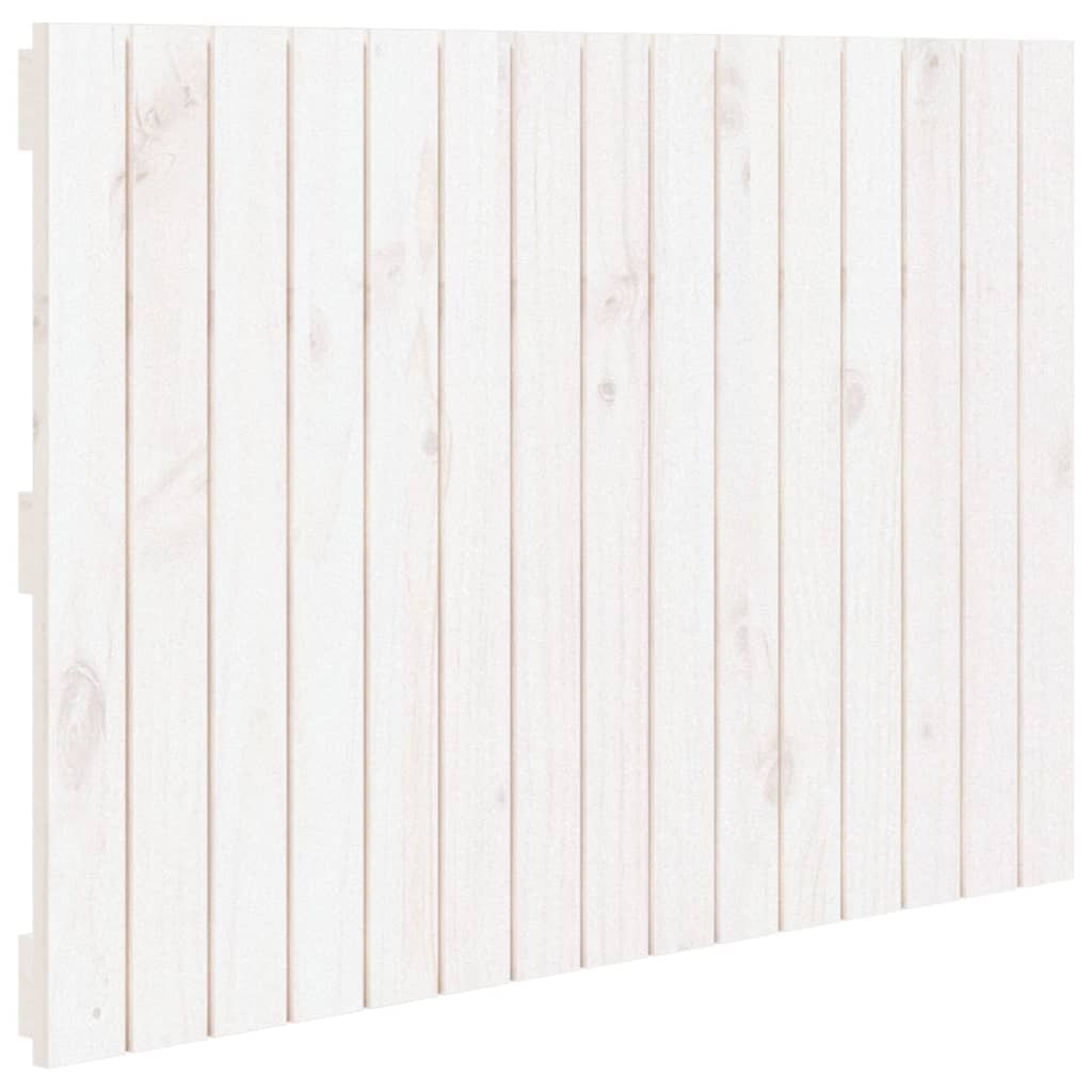Décoshop26 - Tête de lit accessoire couchage chambre à coucher meuble murale style palette 95,5 x 3 x 60 cm bois massif blanc TDL0202683