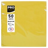 thumbnail of Pronappe SV622024I 16x Packung mit 50 Cocktail-Servietten, mikrogeprägt, Tissue, 2-lagig - 20x20cm - Gelb