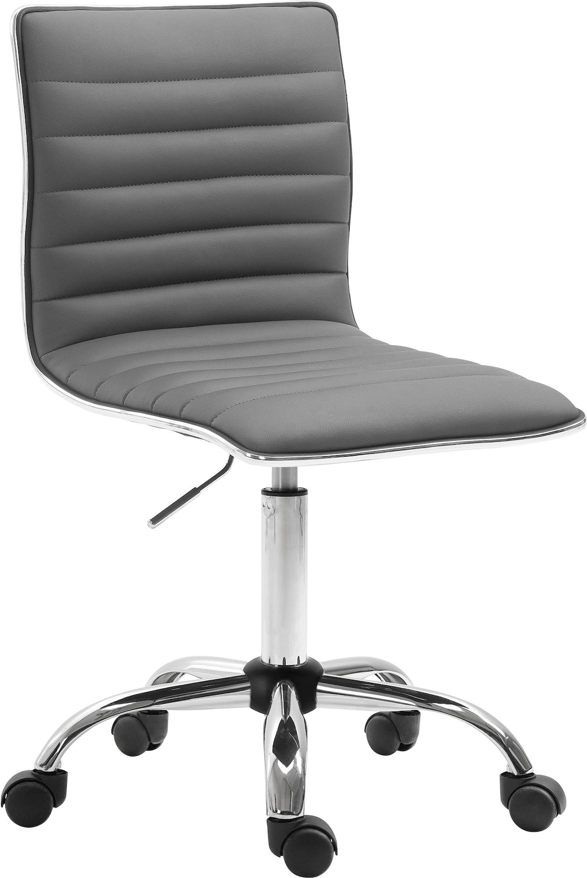 Arbeitshocker Alamosa Kunstleder grau