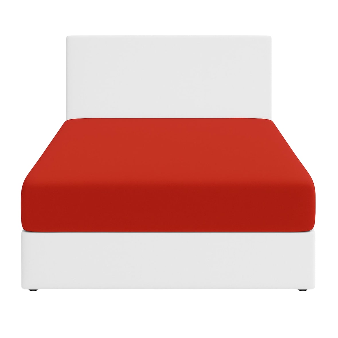 Benetton - Lençol de Baixo 160/200+30cm Vermelho Rainbow