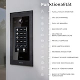 thumbnail of HD Video Türsprechanlage mit Touchscreen und RFID für 1 Familienhaus, 1x Monitor, Balter EVO HD Touch Schwarz
