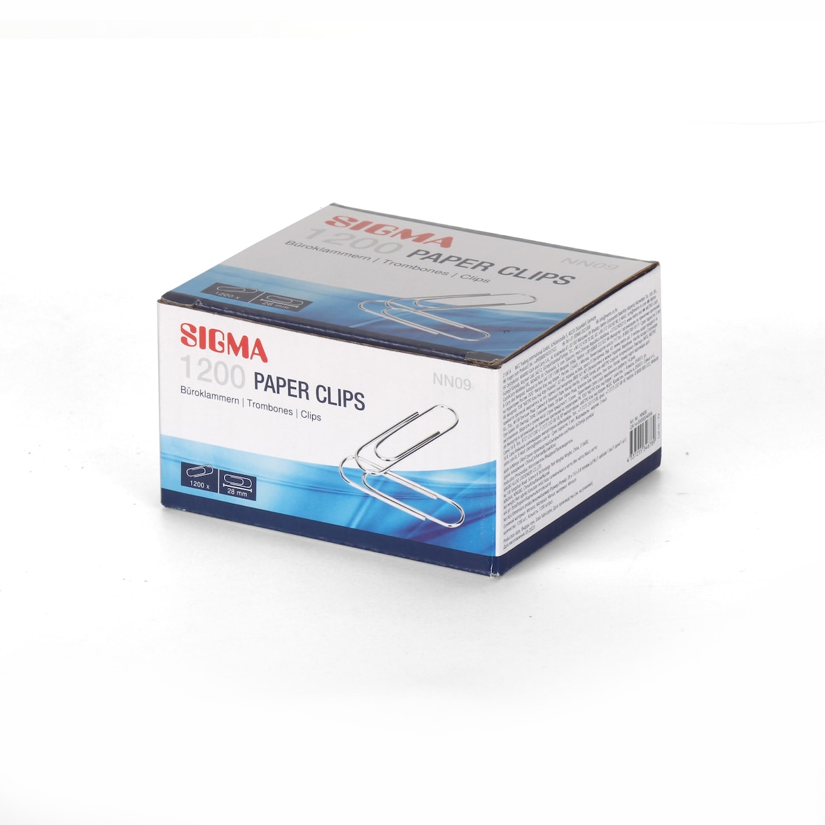 SIGMA Graffette, metallo, 28 mm, argento, 1200 unità