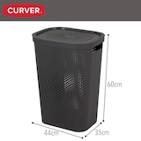 thumbnail of Curver Cesto de ropa sucia Infinity 60L gris con tapa