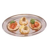 thumbnail of Plateau inox de service ovale (L)250 x (P)170 mm, finition polie