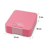 thumbnail of Klarstein schmatzfatz easy Snackbox 4 Fächer 18 x 15 x 5 cm Bonbonrosa