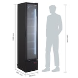 thumbnail of GastroHero Getränkekühlschrank GKS-160 Slim, 160 L Kühlvolumen, LED-Innenbeleuchtung, schwarz, abschließbar