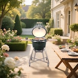 thumbnail of Tarrington House Kamado houtskoolbarbecue Naggado, Ø 47 cm, Divide & Conquer kooksysteem, opbergtafel, verrijdbaar, keramisch/roestvrij staal, groen