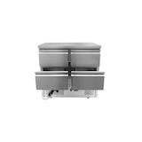 thumbnail of METRO Professional Bancada refrigerador GDS3600, aço inoxidável, 88 x 90 x 70 cm, 97 L, 220 W, com fechadura, 4 gavetas, prateado