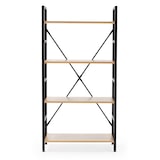 thumbnail of Libreria a scala Virginia 4 ripiani, colore legno/nero, 60 cm