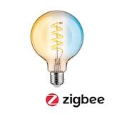 thumbnail of Paulmann Filament 230 V Smart Home Zigbee 3.0 Globe LED G95 E27600lm 7,5W Tunable White gradable Doré 29159