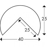 thumbnail of Warn- und Schutzprofil, Knuffi, Eckschutz, Typ- 5000x40 mm