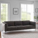 thumbnail of Großes 4-Sitzer Bi-Material-Sofa schwarz