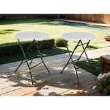 thumbnail of METRO PROFESSIONAL Mesa alta plegable para banquetes Pamua, acero, tablero HDPE, Ø 80 x 110 cm, blanco