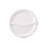 thumbnail of greenbox - Menüteller aus Zuckerrohr Ø 22 cm, 2 Kammern, rund, 500 St.