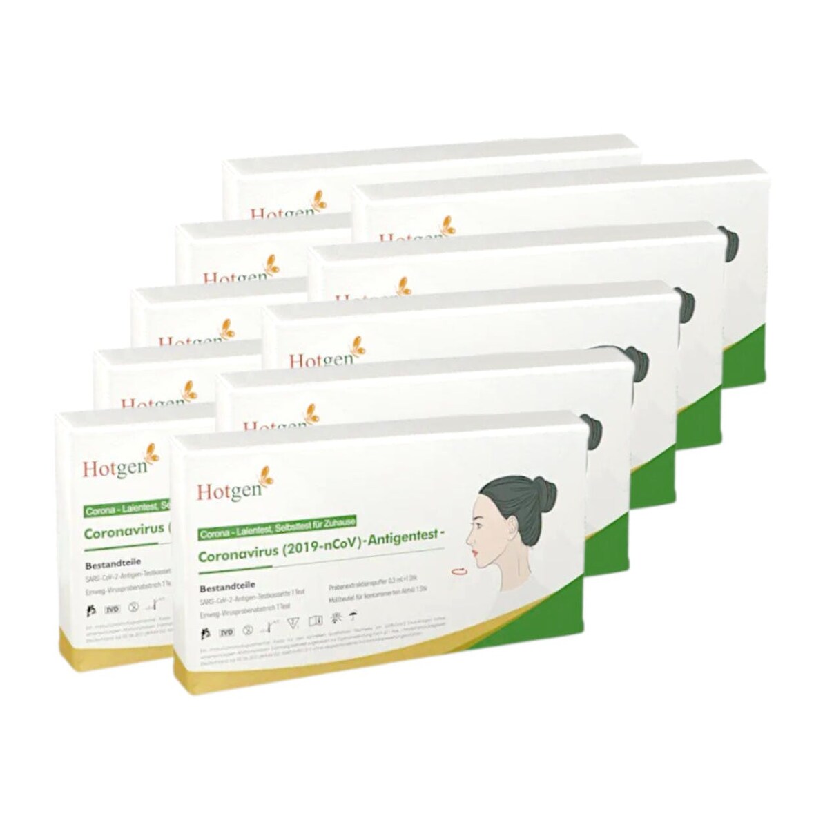 Hotgen Covid-19 Antigen-Schnelltest 40 Stück nasal Coronatest Antigenschnelltest