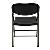 thumbnail of Bolero klapstoelen van kunststof en staal in zwart, 2 stuks