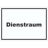 thumbnail of Dienstraum Schild mit Text Büro waagerecht A0 Rückseite selbstklebend