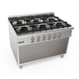 thumbnail of Saro gasfornuis, open onderbouwmodel met 6 branders, model LQ / CUG6BA