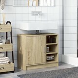 thumbnail of vidaXL Waschbeckenunterschrank Sonoma-Eiche 63x29x55 cm Holzwerkstoff