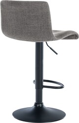 thumbnail of Décoshop26 - Barhocker x1 schlichtes Design mit hellgrauer Stofffußstütze und schwarzen Metallbeinen 10_0004558