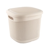 thumbnail of Middelgrote Vierkante Mand met Deksel 15 Liter Beige 7house