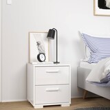 thumbnail of WellHome – Set di Comodini in Legno con 2 Cassetti, Colore Bianco, 41 x 40 x 45 cm – Eria White