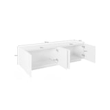 thumbnail of Dmora Mobile porta TV Raul, Credenza bassa da soggiorno, Base porta TV, 100% Made in Italy, cm 162x44h46, Cemento
