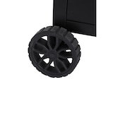 thumbnail of aro Barbecue a gas con 3 bruciatori principali, area cottura 53 × 33 cm, tavolino laterale, con ruote, acciaio, nero