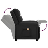 thumbnail of vidaXL Massagesessel Schwarz Stoff