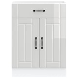 thumbnail of vidaXL Onderkast Lucca bewerkt hout hoogglans wit