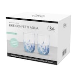 thumbnail of like. by Villeroy & Boch Like Confetti Aqua Longdrinkglas 300 ml 2er Set