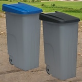 thumbnail of WellHome - Conjunto de Caixotes do lixo Fechados 110L Azul e Preto 88cm