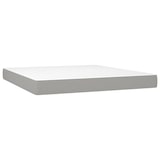 thumbnail of vidaXL Boxspringbett mit Matratze & LED Hellgrau 180x200 cm Stoff