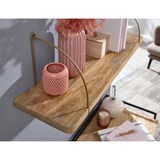 thumbnail of Wandregal 60x25x22 cm Mango Massivholz / Metall Hängeregal Industrial, Kleines Design Schweberegal, Regal Hängend Wohnzimmer, Bücherregal