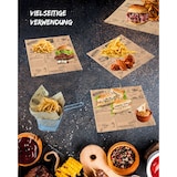 thumbnail of Einschlagpapier fettabweisend 25x25 cm Braun – 100 Blatt | FRITZTOWN® DELI Paper | Burgerpapier | Sandwichpapier  |  Verpackungspapier Lebensmittel