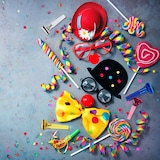 thumbnail of Relaxdays Partytröten 50er Pack, Luftrüssel Kinder, Tröten Kindergeburtstag, Party Pack Krachmacher, Blasrüssel, blau